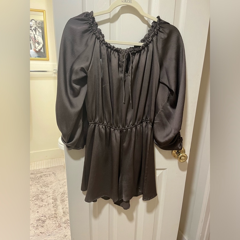 Off shoulder romper!